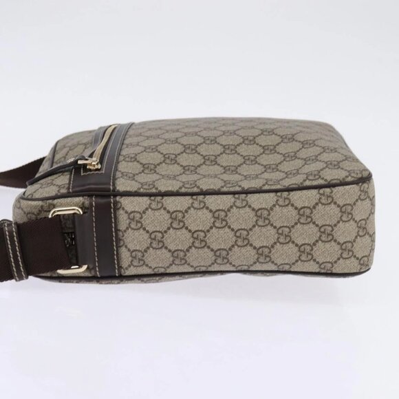 GUCCI GG Supreme Shoulder Bag PVC Beige Gold 201448 Auth ep11234 - Picture 6 of 16